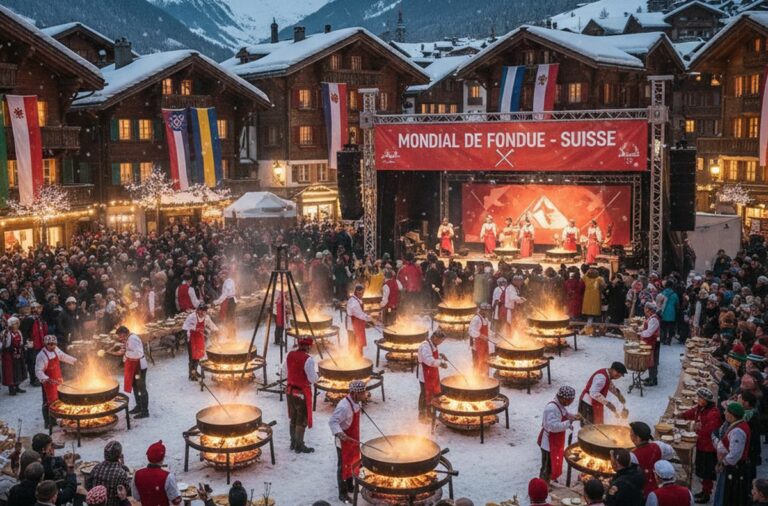 Le Mondial de Fondue en Suisse : dates, lieux et tout ce qu’il faut savoir