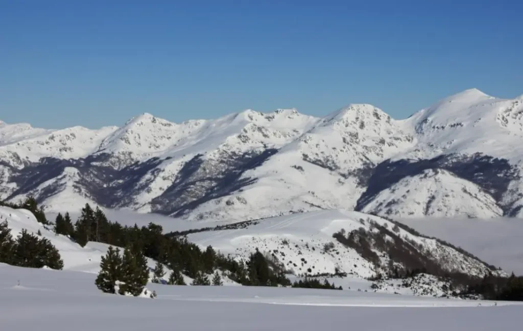 Vue de la station de ski Plateau de Beille