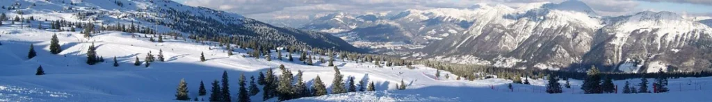 Vue de la station de ski Aillons-Margériaz
