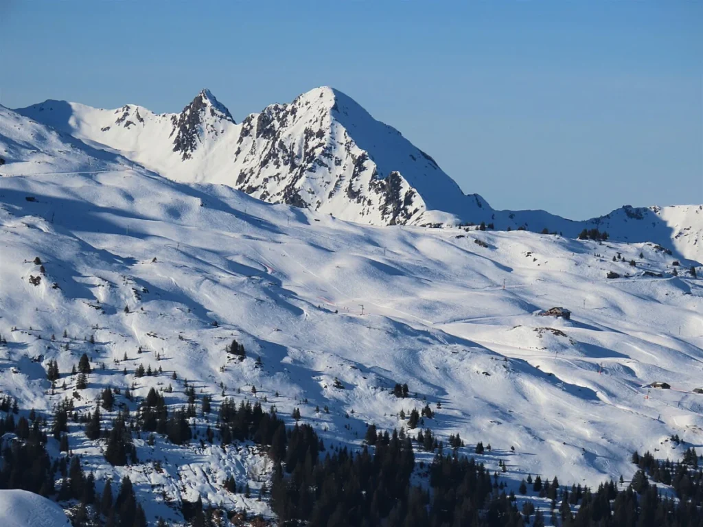 Vue de la station de ski Arêches-Beaufort