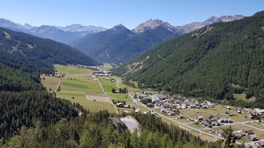Vue de la station de ski Arvieux