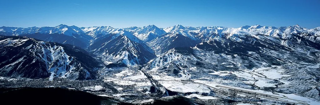 Vue de la station de ski Aspen Snowmass