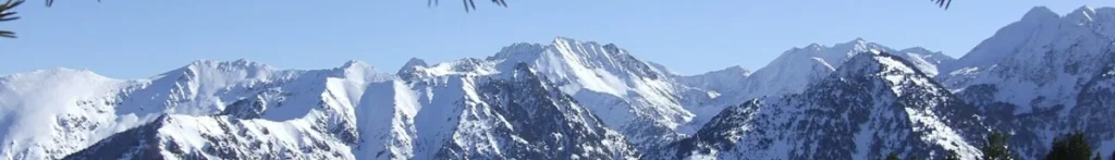 Vue de la station de ski Ax 3 Domaines
