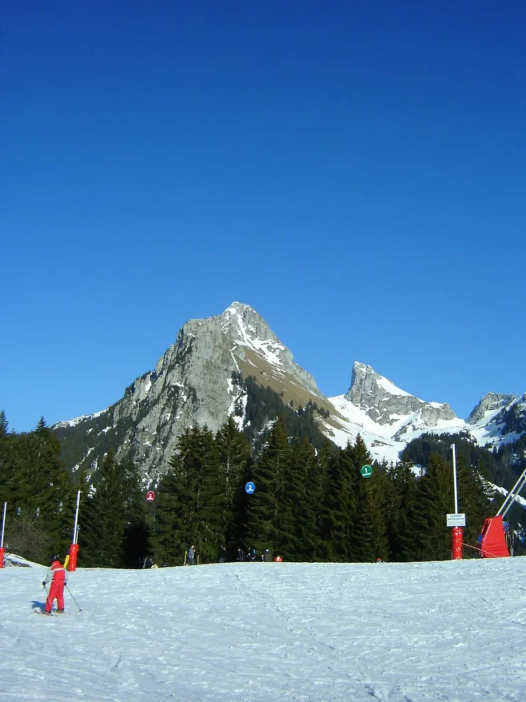 Vue de la station de ski Bernex